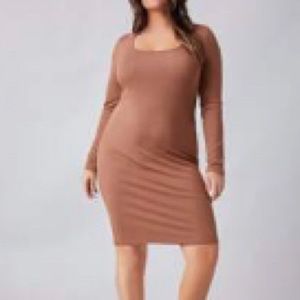 Brown tshirt dress
